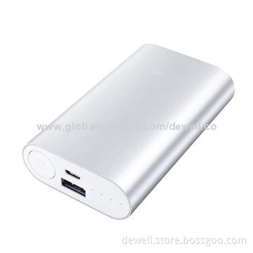 4000mAh grade A 18650 Li-ion battery power bank, metal case, compact size, 5V 1A output